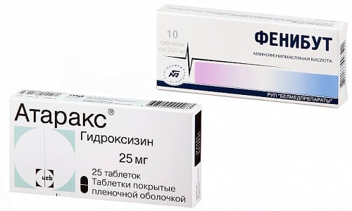 Для устранения повышенной напряженности, раздражения и других нервных расстройств специалисты рекомендуют Фенибут или Атаракс
