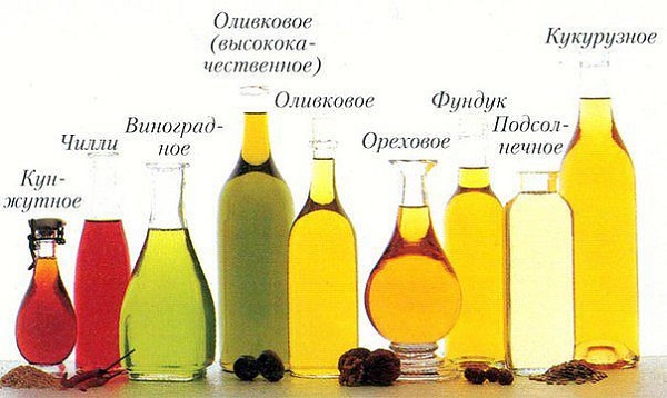 Виды растительных масел Виды растительных масел
